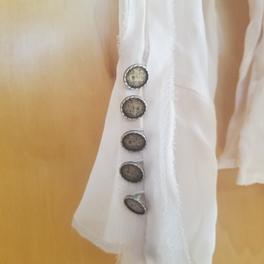 Zara Limited Edition semi-sheer blouse - Picture 4 of 6